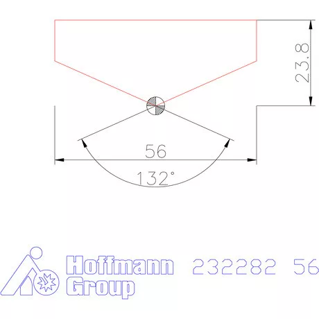 Holex Fúróbetét csúcskialakítással HSS 56 mm