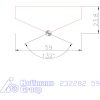 Fúróbetét csúcskialakítással HSS 59 mm