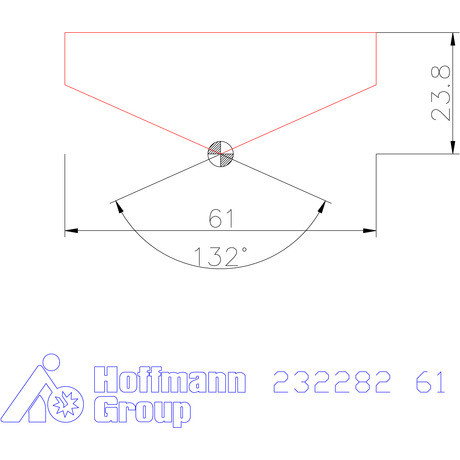 Holex Fúróbetét csúcskialakítással HSS 61 mm
