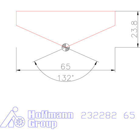 Holex Fúróbetét csúcskialakítással HSS 65 mm