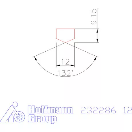 Holex Fúróbetét csúcskialakítással HSS-E-PM 12 mm