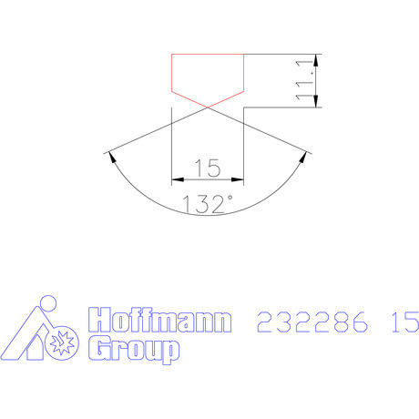 Holex Fúróbetét csúcskialakítással HSS-E-PM 15 mm