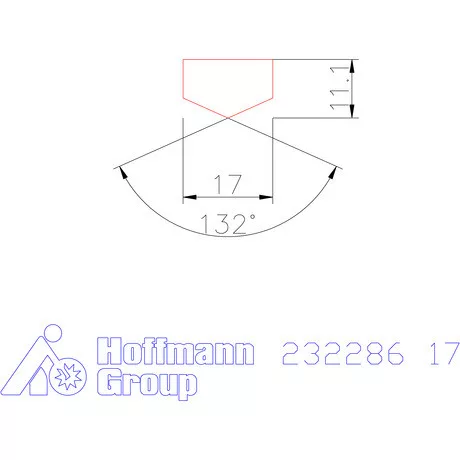 Holex Fúróbetét csúcskialakítással HSS-E-PM 17 mm