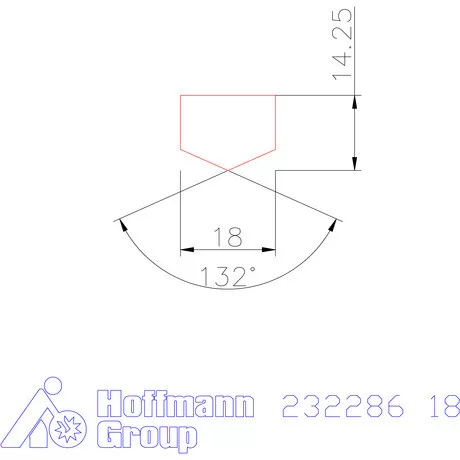 Holex Fúróbetét csúcskialakítással HSS-E-PM 18 mm