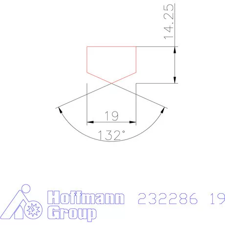 Holex Fúróbetét csúcskialakítással HSS-E-PM 19 mm