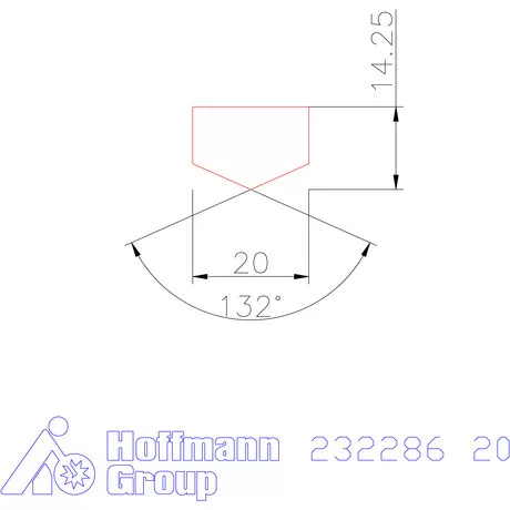 Holex Fúróbetét csúcskialakítással HSS-E-PM 20 mm