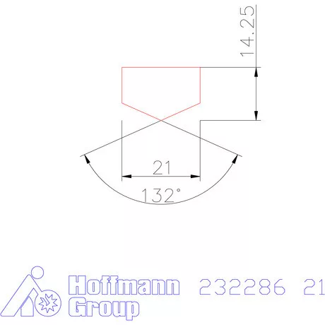 Holex Fúróbetét csúcskialakítással HSS-E-PM 21 mm