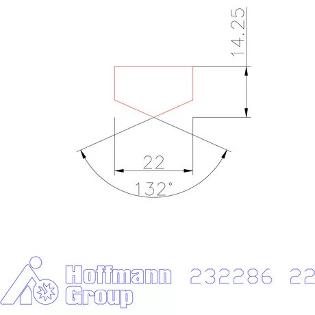 Holex Fúróbetét csúcskialakítással HSS-E-PM 22 mm