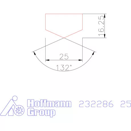 Holex Fúróbetét csúcskialakítással HSS-E-PM 25 mm