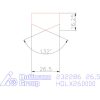 Holex Fúróbetét csúcskialakítással HSS-E-PM 26,5 mm