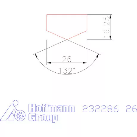 Holex Fúróbetét csúcskialakítással HSS-E-PM 26 mm