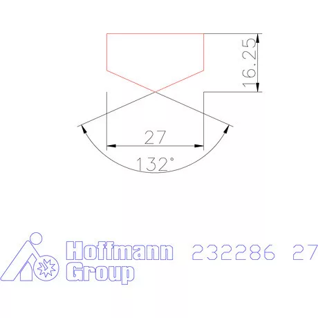 Holex Fúróbetét csúcskialakítással HSS-E-PM 27 mm