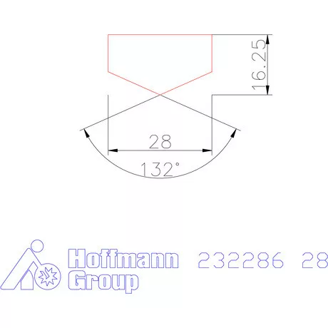Holex Fúróbetét csúcskialakítással HSS-E-PM 28 mm