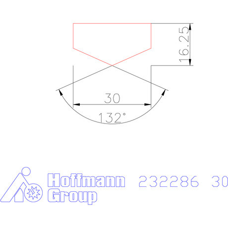 Holex Fúróbetét csúcskialakítással HSS-E-PM 30 mm