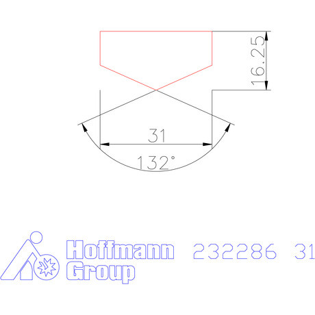 Holex Fúróbetét csúcskialakítással HSS-E-PM 31 mm