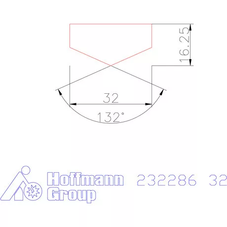 Holex Fúróbetét csúcskialakítással HSS-E-PM 32 mm