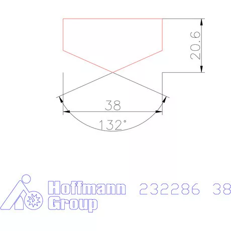 Holex Fúróbetét csúcskialakítással HSS-E-PM 38 mm