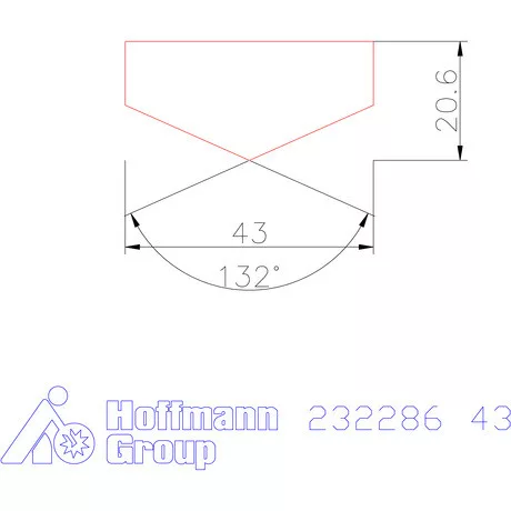Holex Fúróbetét csúcskialakítással HSS-E-PM 43 mm