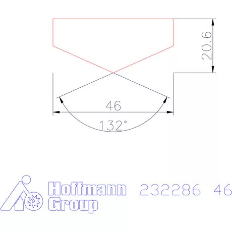 Holex Fúróbetét csúcskialakítással HSS-E-PM 46 mm