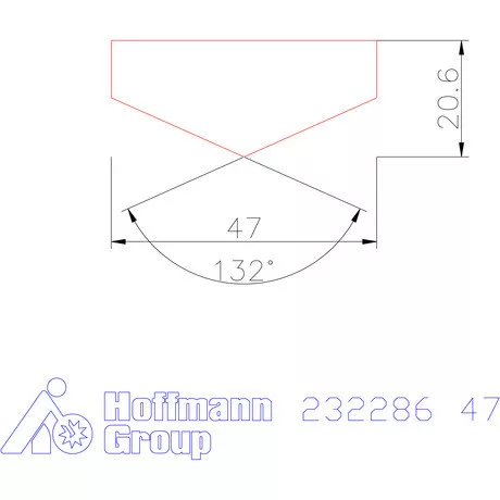 Holex Fúróbetét csúcskialakítással HSS-E-PM 47 mm
