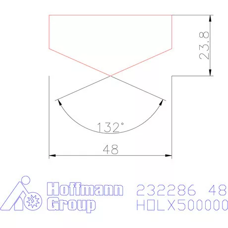 Holex Fúróbetét csúcskialakítással HSS-E-PM 48 mm