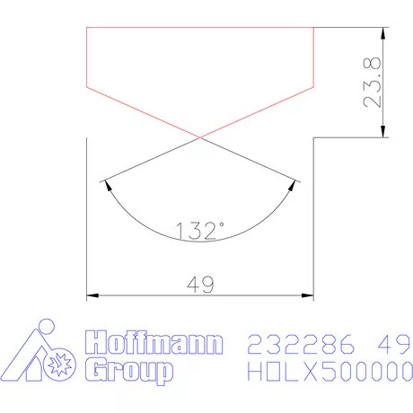 Holex Fúróbetét csúcskialakítással HSS-E-PM 49 mm