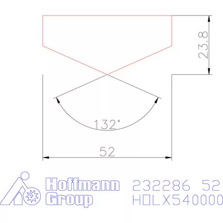 Holex Fúróbetét csúcskialakítással HSS-E-PM 52 mm