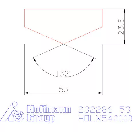 Holex Fúróbetét csúcskialakítással HSS-E-PM 53 mm