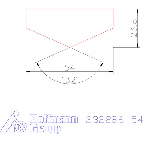 Holex Fúróbetét csúcskialakítással HSS-E-PM 54 mm