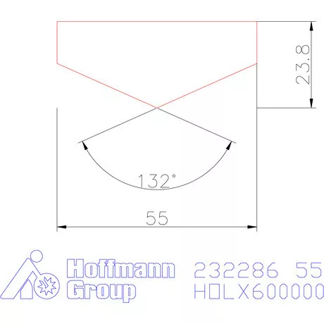 Holex Fúróbetét csúcskialakítással HSS-E-PM 55 mm