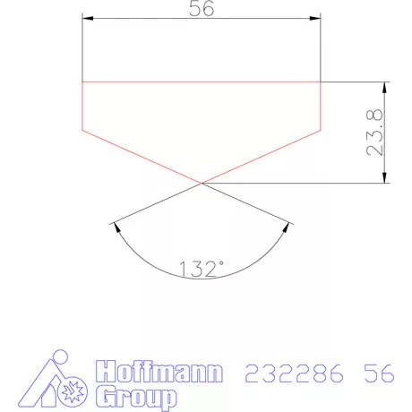 Holex Fúróbetét csúcskialakítással HSS-E-PM 56 mm