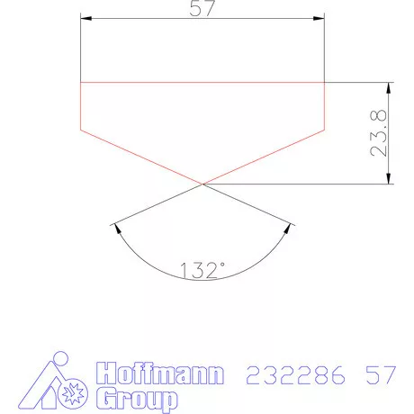 Holex Fúróbetét csúcskialakítással HSS-E-PM 57 mm