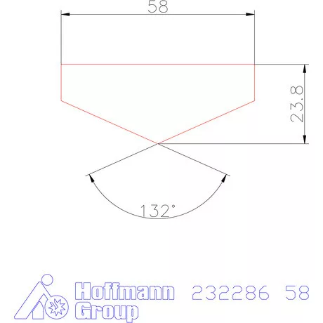 Holex Fúróbetét csúcskialakítással HSS-E-PM 58 mm
