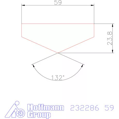 Holex Fúróbetét csúcskialakítással HSS-E-PM 59 mm