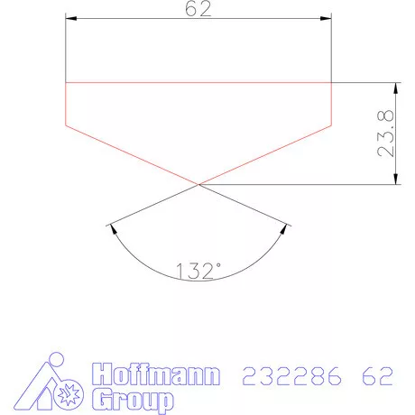 Holex Fúróbetét csúcskialakítással HSS-E-PM 62 mm