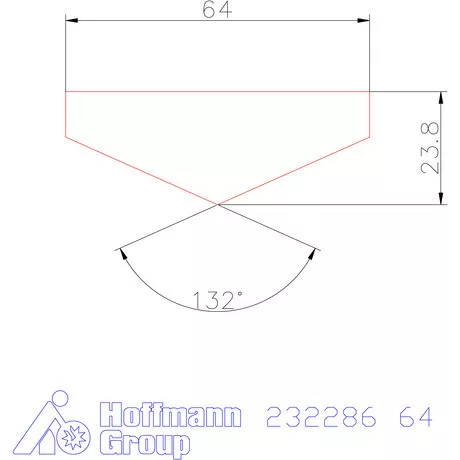 Holex Fúróbetét csúcskialakítással HSS-E-PM 64 mm