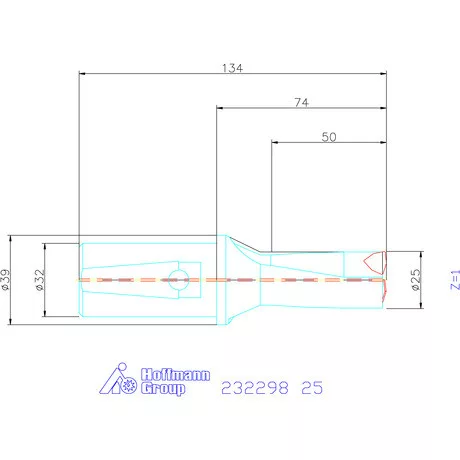 Garant Váltólapkás telibefúró kombinált szárral 25 mm