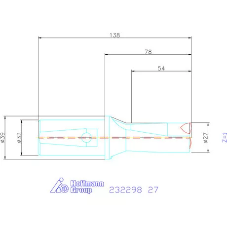 Garant Váltólapkás telibefúró kombinált szárral 27 mm