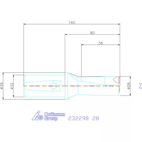 Garant Váltólapkás telibefúró kombinált szárral 28 mm