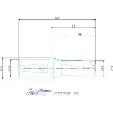 Garant Váltólapkás telibefúró kombinált szárral 29 mm