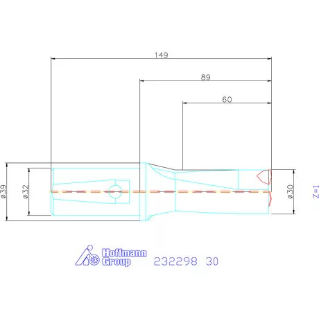 Garant Váltólapkás telibefúró kombinált szárral 30 mm