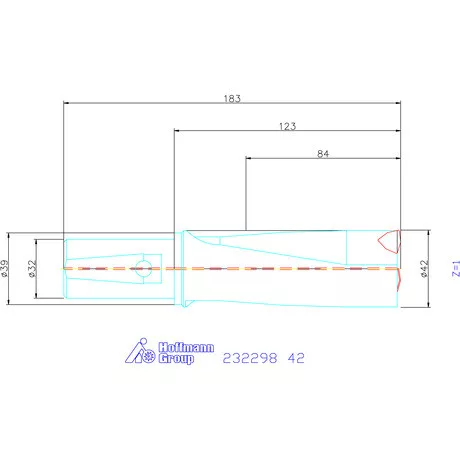 Garant Váltólapkás telibefúró kombinált szárral 42 mm