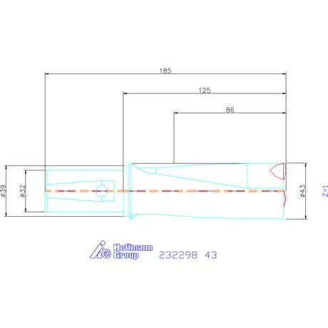 Garant Váltólapkás telibefúró kombinált szárral 43 mm