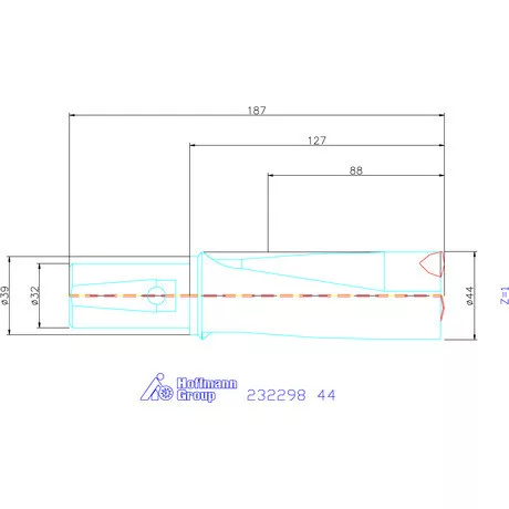Garant Váltólapkás telibefúró kombinált szárral 44 mm