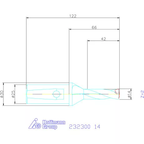 Garant Váltólapkás telibefúró kombinált szárral 14 mm