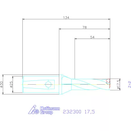 Garant Váltólapkás telibefúró kombinált szárral 17,5 mm