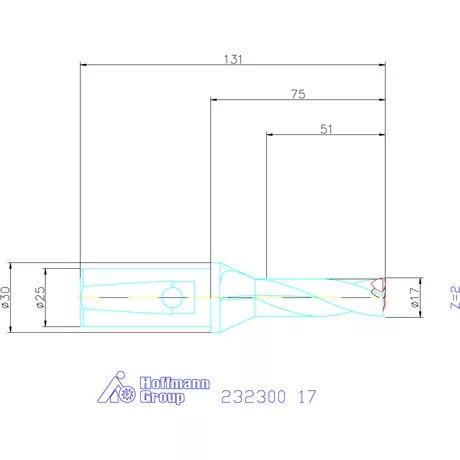 Garant Váltólapkás telibefúró kombinált szárral 17 mm