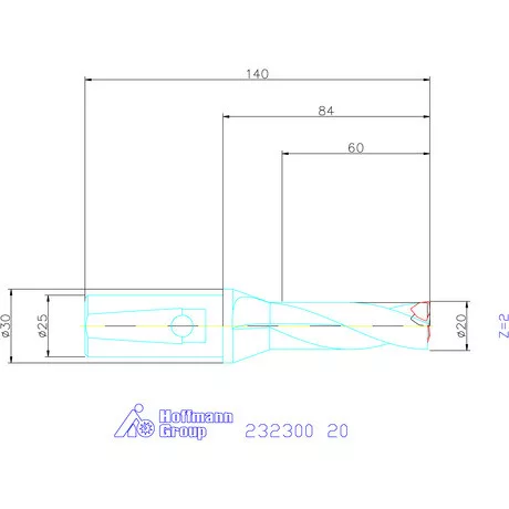 Garant Váltólapkás telibefúró kombinált szárral 20 mm