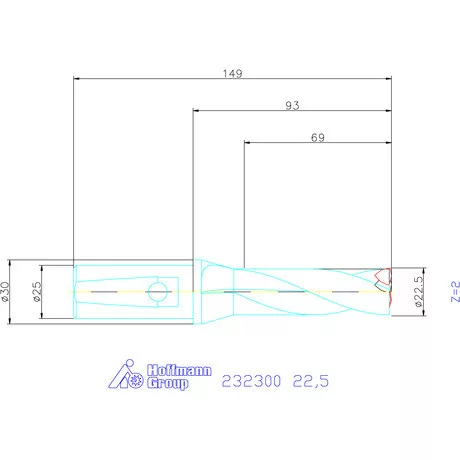 Garant Váltólapkás telibefúró kombinált szárral 22,5 mm