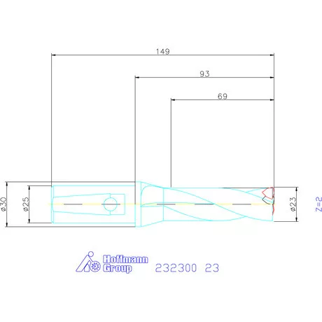 Garant Váltólapkás telibefúró kombinált szárral 23 mm